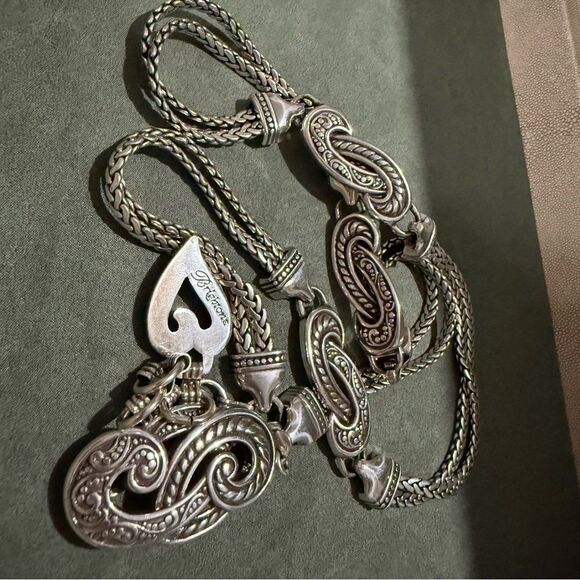 BRIGHTON FILIGREE HEART DESIGNER BELT – SILVER STATEMENT PIECE - Picture 8 of 17